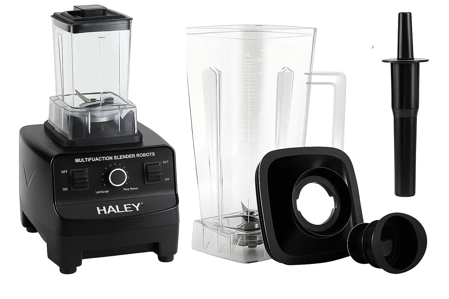Mixer Multifuncțional HALEY HY-2715, 5500W, 2.5L, 2 Viteze, Funcție Pulse, Curățare Automată, 2 în 1