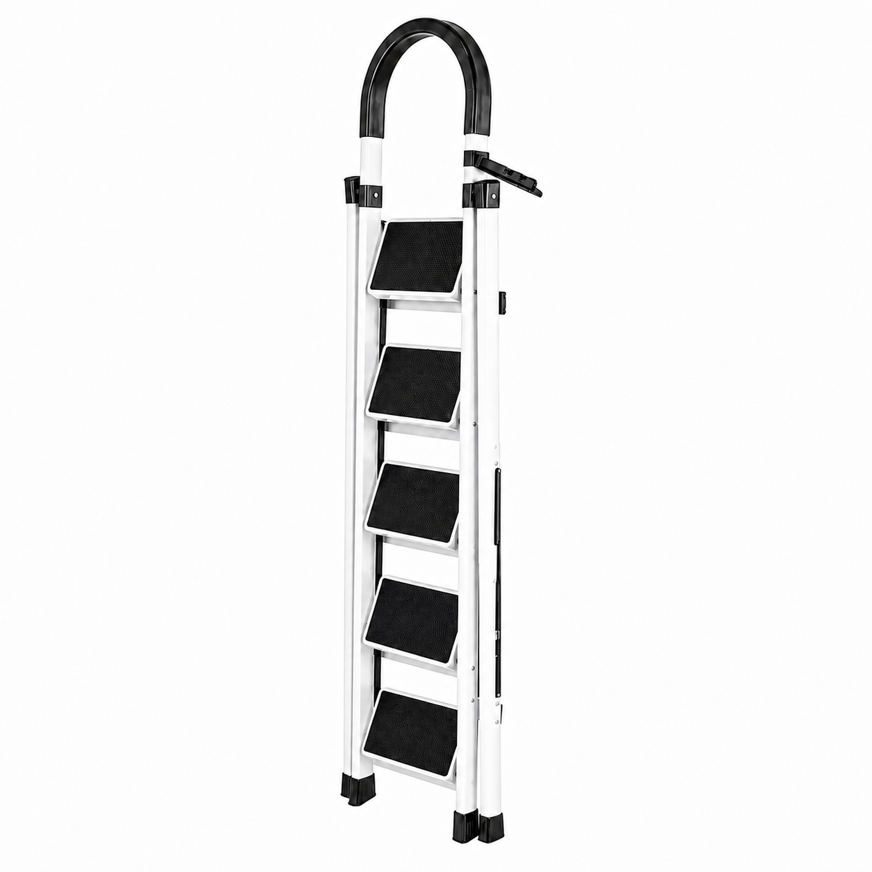 Scara Pliabila cu 3/4/5/6 Trepte Late, At Performance, Metalica, Maxim 150 Kg, Picioare Antialunecare