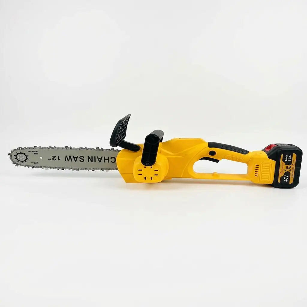Ferastrau Electric cu Lant 12" AT-Performance AT-2023 – 2 Acumulatori 48V 5000mAh, 2 Lanturi, Incarcator Inclus