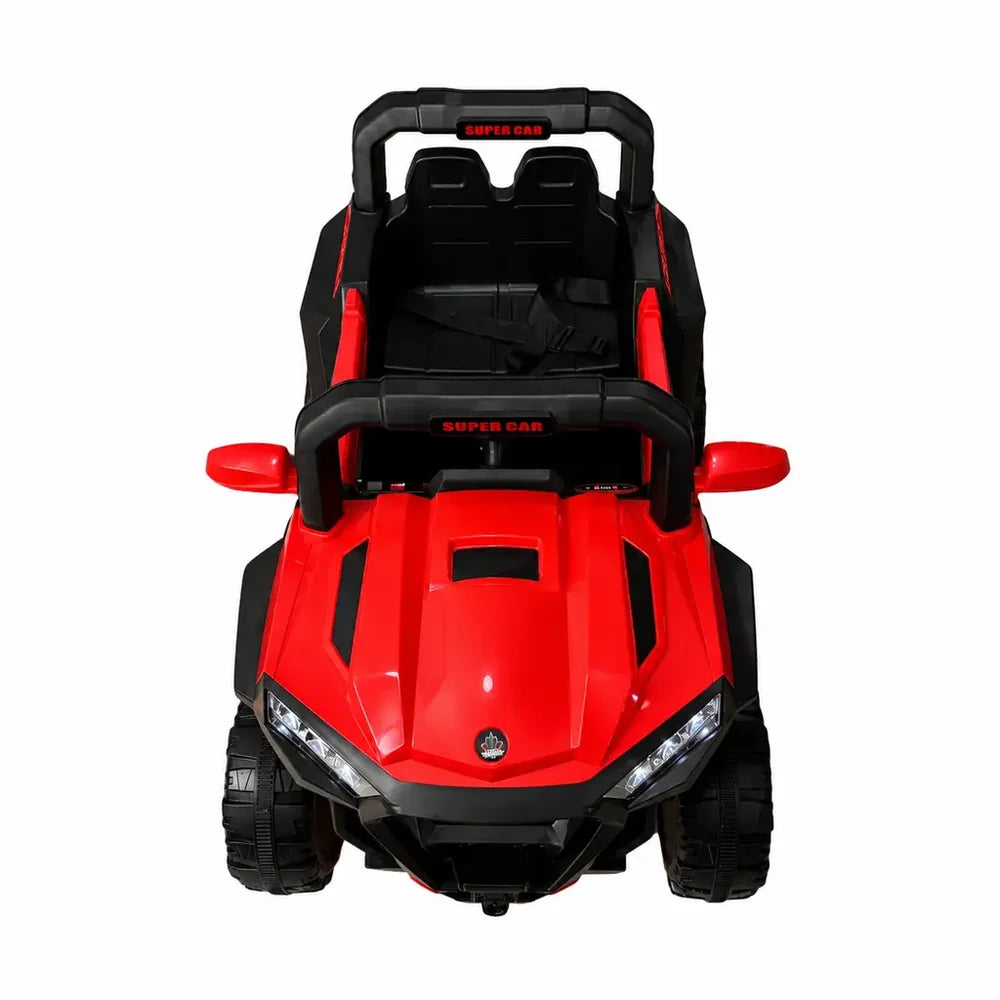 Mașină Electrică KIDOO pentru Copii 4x4 cu Telecomandă 2.4G, 12V, 2 Motoare 380, Faruri LED, Centură de Siguranță, Suspensie, MP3