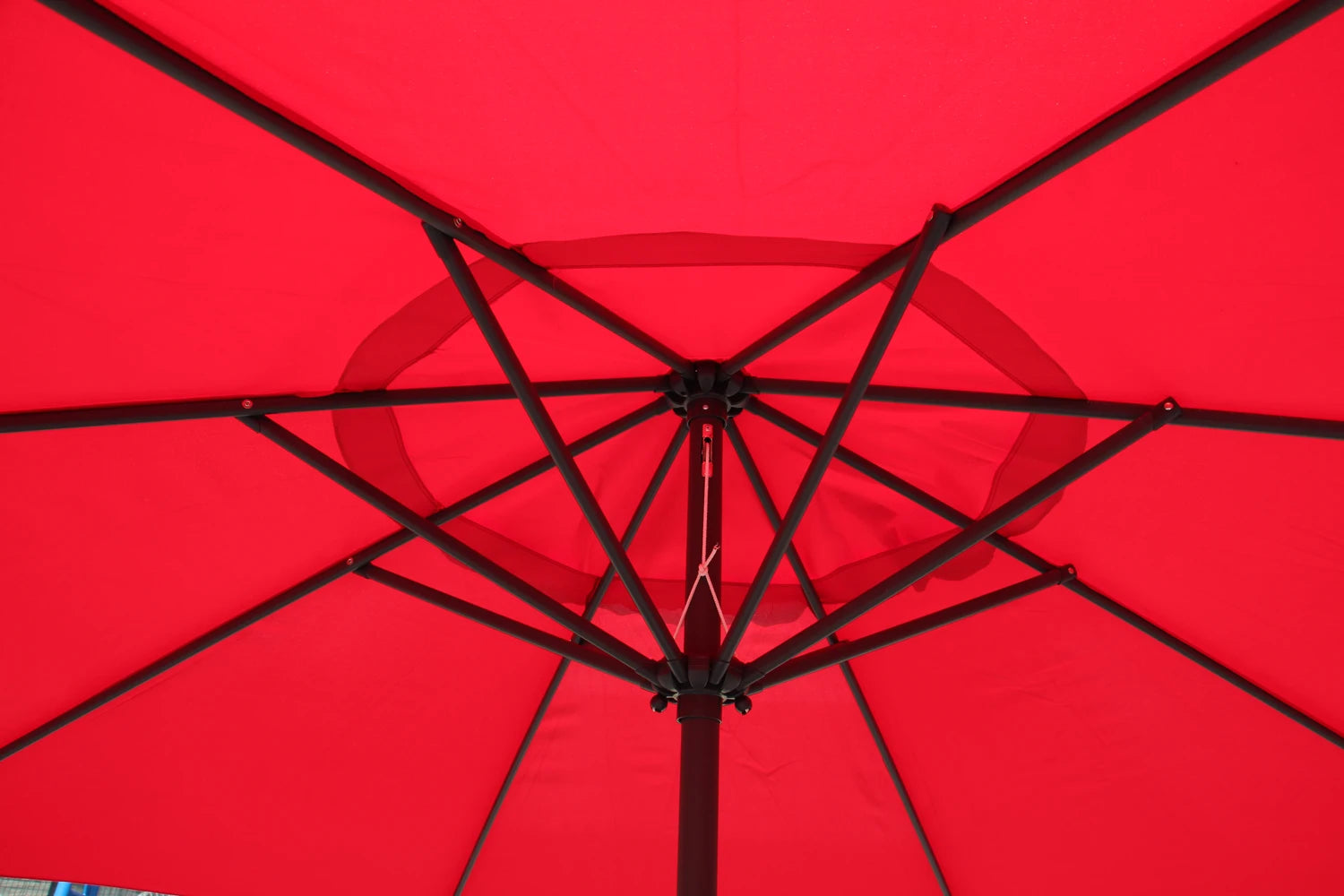 Umbrelă de Grădină 295 cm, Rotundă, Protecție UV, Roșu
