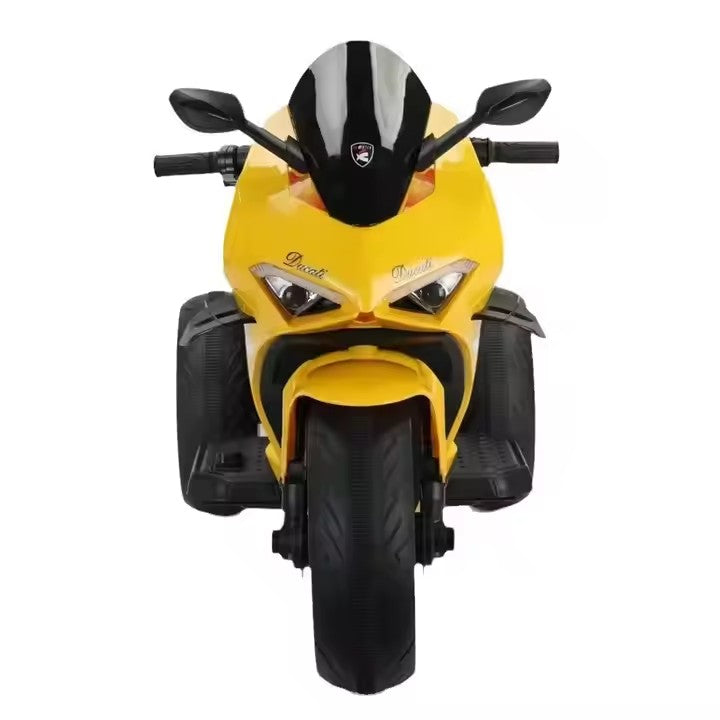 Motocicleta Electrica cu Acumulator pentru Copii AT PERFORMANCE®, cu Melodii si Lumini, 12V, 3 Roti, Mers cu Spatele