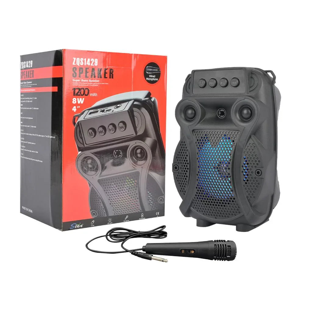 Boxă Portabilă Bluetooth AT PERFORMANCE® -1429, 8W, LED, 1200mAh, Microfon