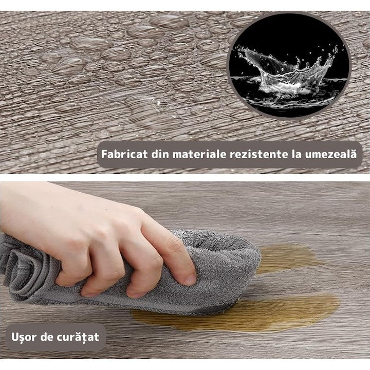 Set 36 Plăci Pardoseală PVC Autoadezive AT PERFORMANCE®, 5 m², Aspect Lemn Natural, Durabile și Impermeabile