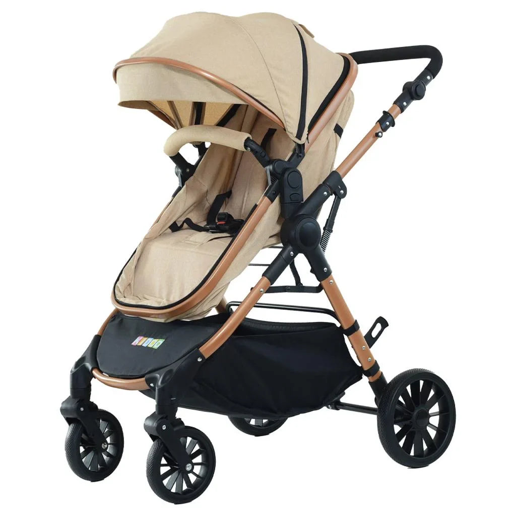 Cărucior 3 în 1 KIDOO – auto i-Size, landou, scaun sport și scoică auto. Suspensii, pliere rapidă, copertină extensibilă, centură 5 puncte. Ideal 0–36 luni. Sistem complet pentru părinți.