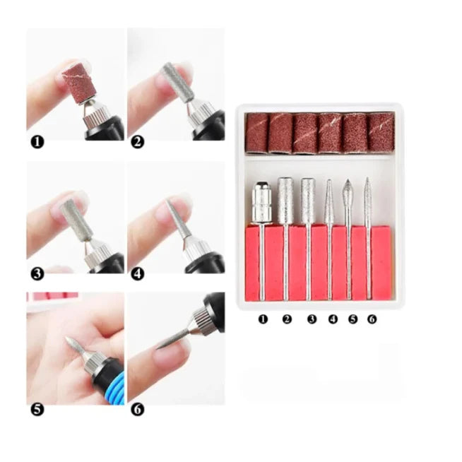 Freza Unghii Semiprofesionala At Performace, 9w, Ideala pentru Manechiura si Pedichiura 3.000-20.000 RPM, Alb