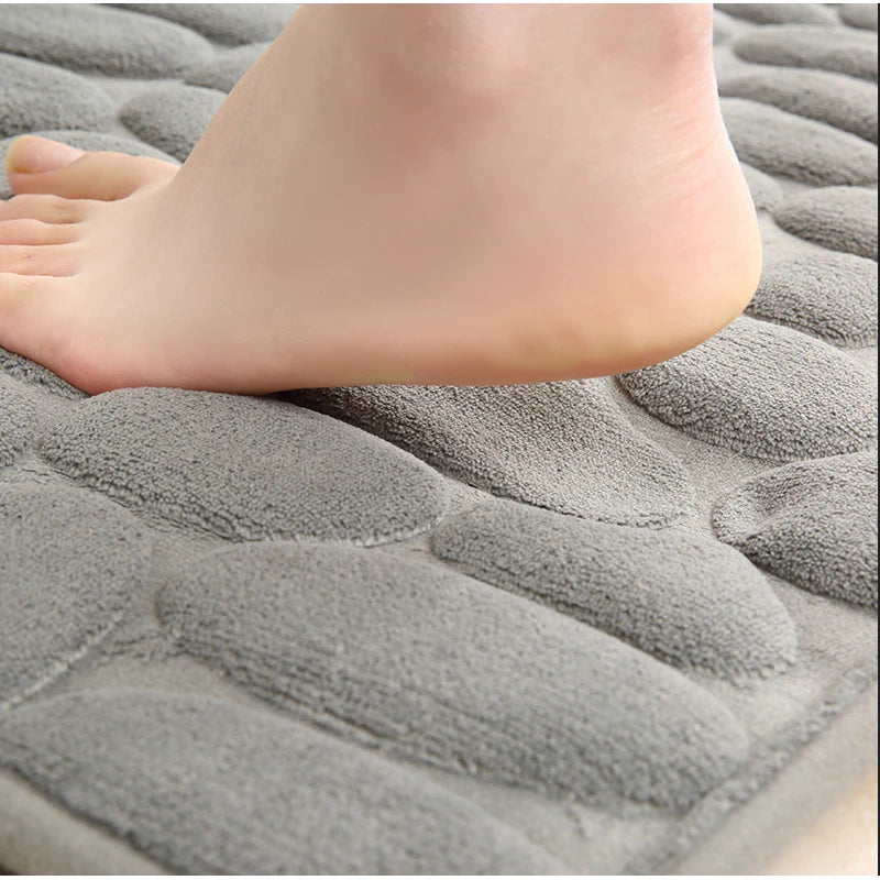 Covor baie, AT PERFORMANCE®, 100% poliester, 38X60 cm, Gri deschis