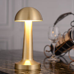 Lampa de birou, At Performance, portabila ciupercuta, 22 cm, Gold