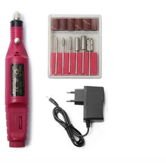 Freza Unghii Semiprofesionala At Performace, 9w, Ideala pentru Manechiura si Pedichiura 3.000-20.000 RPM, Roz