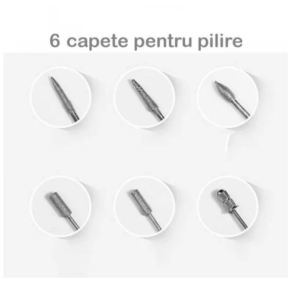 Freza Unghii Semiprofesionala At Performace, 9w, Ideala pentru Manechiura si Pedichiura 3.000-20.000 RPM, Albastru