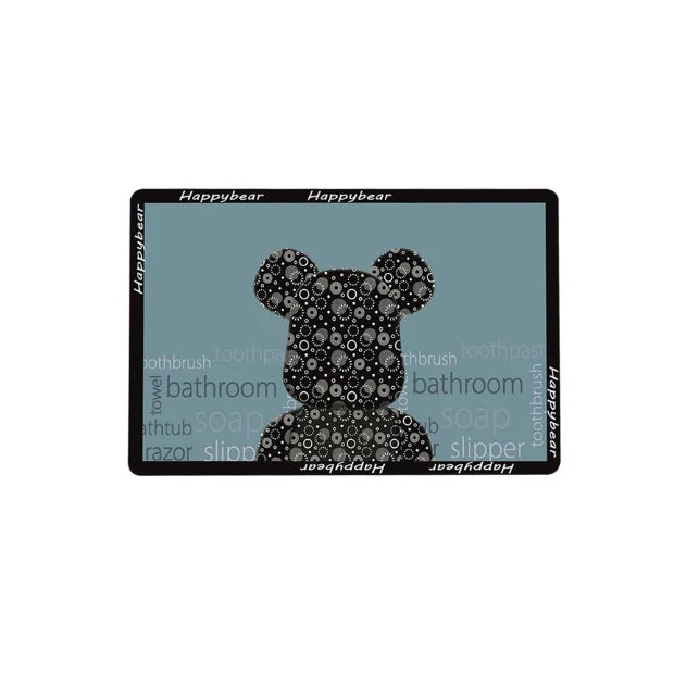 Covor de baie antiderapant, At Performance, Substrat absorbant si uscare rapida, Usor de curatat, Dimensiuni 40 x 60 cm, Calitate Premium, Albastru