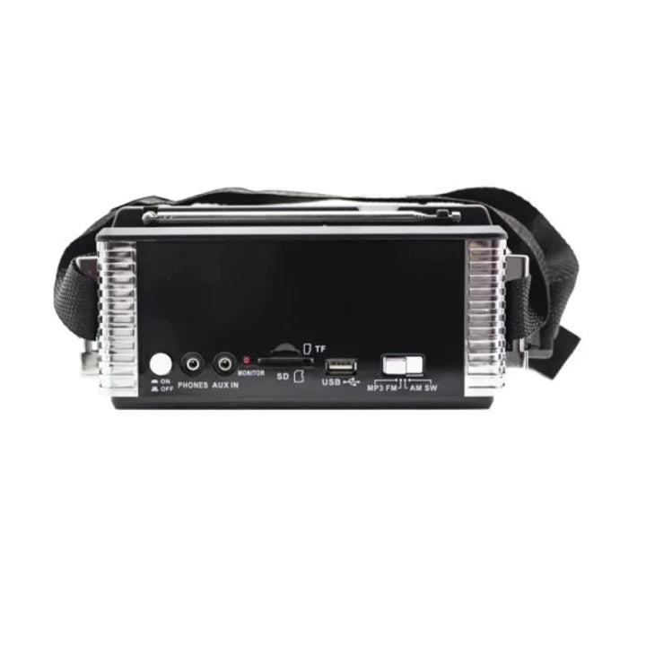Radio Portabil AM/FM/SW cu Bluetooth, MP3, USB/TF și Lanternă