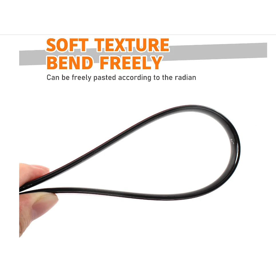 Rola de ornament, adeziva, At Performance, 100 m, 5 mm grosime, Negru