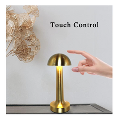 Lampa de birou, At Performance, portabila ciupercuta, 22 cm, Gold