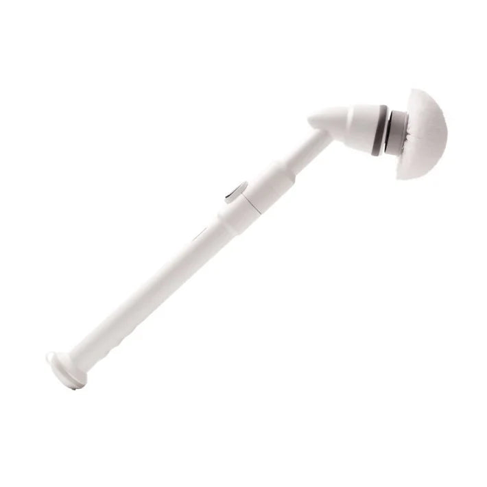 Set perie de curatere electrica, portabil, 4 capete interschimbabile, gri / alb