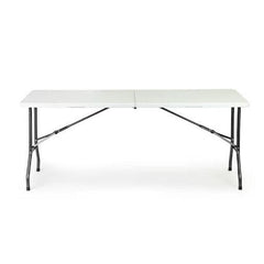Masa plianta dreptunghiulara politilena, AT PERFORMANCE®, sigurante speciale, cadru din otel, maner transport, sustine 100 kg, 180 x 72 x 70 cm