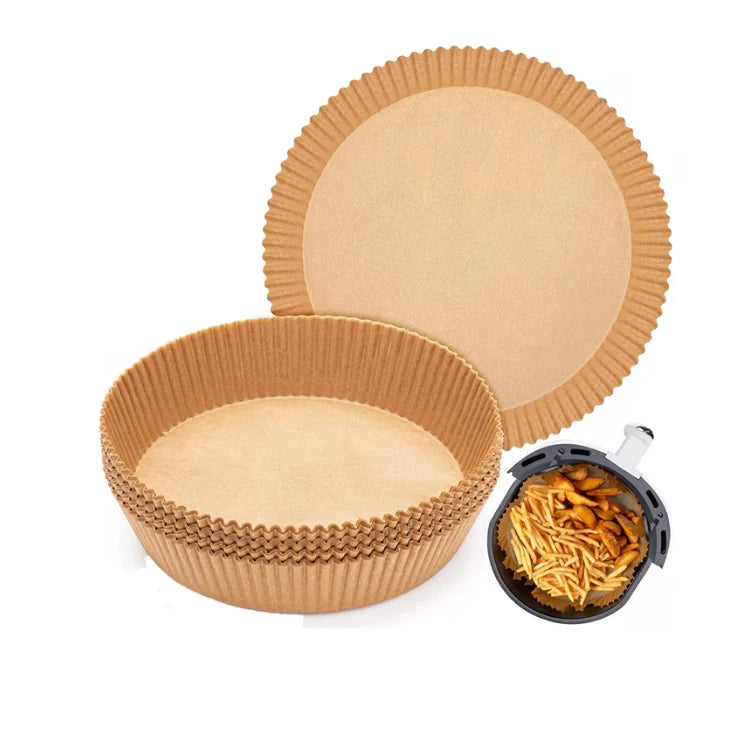 Set 50 Hartii de Copt pentru Friteuza, At Performance, 16 x 4.5 cm, Unica Folosinta, Maro