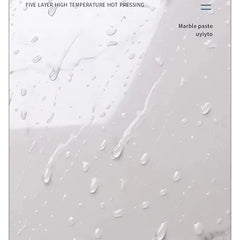 Set 10x Tapet Marmura, AT PERFORMANCE®, suprafata acoperire 1.8 mp, autoadeziv, waterproof, usor de montat, design modern, 30x60 cm, Alb cu model colorat