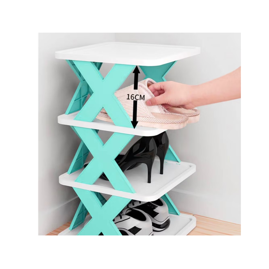 Pantofar, AT PERFORMANCE®, cu 6 rafturi, modular, alb / BLUE