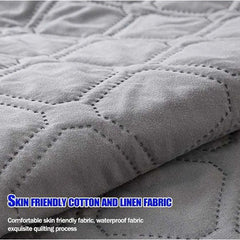 Husa de saltea din bumbac, impermeabila, At Performance, Gri 180x200cm