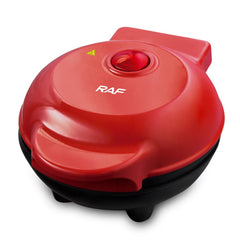 Aparat pentru preparat mini waffe/gofre RAF 591, 350W, Placi antiaderente, Indicator luminos, Rosu