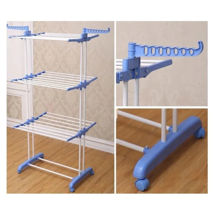 Uscator Vertical pentru Rufe Haine Mobil At Performance, si Pliabil pentru Spatii Mici, Suport Umerase