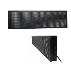 Reclama Luminoasa 70 x 20 cm, LED alb, Vizualizare 120°, Negru, afisaj mesaj programabil, exterior