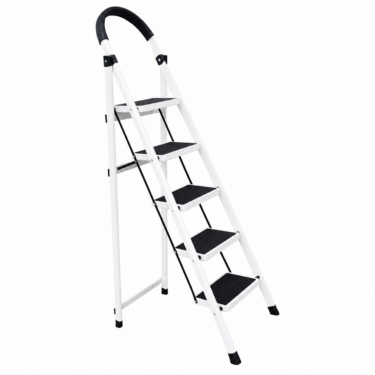 Scara Pliabila cu 3/4/5/6 Trepte Late, At Performance, Metalica, Maxim 150 Kg, Picioare Antialunecare