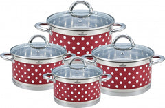 Set de oale cu buline din inox Bohmann 8 piese