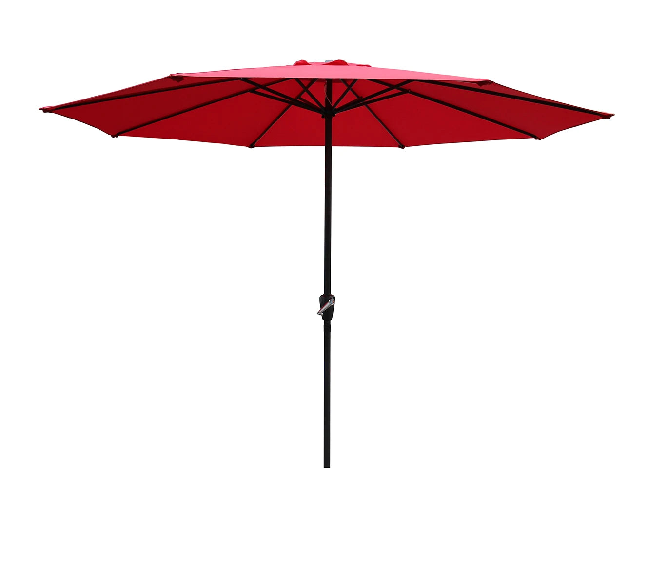 Umbrelă de Grădină 295 cm, Rotundă, Protecție UV, Roșu