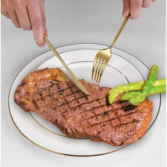 Set de tacamuri AT PERFORMANCE®,moderne 24 de piese, Full Gold, 13-21 cm.