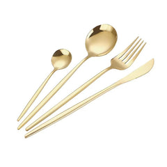 Set de tacamuri AT PERFORMANCE®,moderne 24 de piese, Full Gold, 13-21 cm.