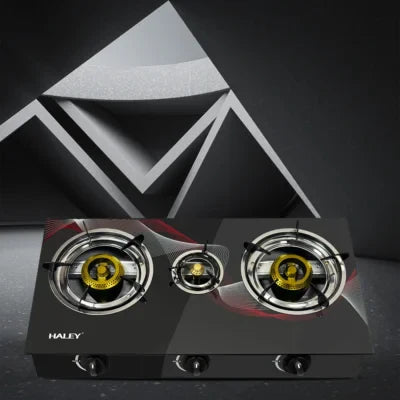 Aragaz cu Trei ochiuri Haley HY-1514 – Putere mare și consum redus de gaz