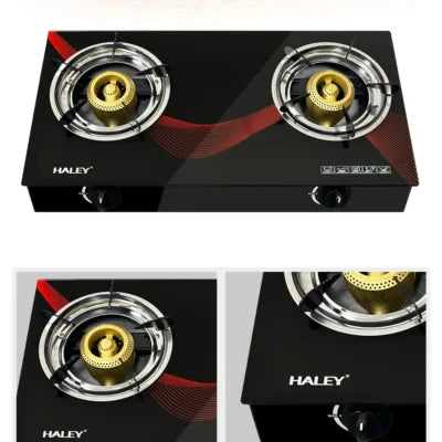 Aragaz cu două ochiuri Haley HY-1517 – Flacără puternică și consum redus de gaz