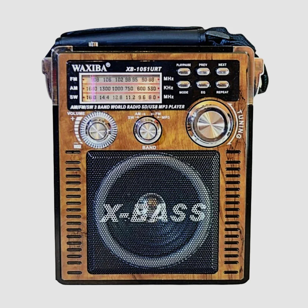 Radio Portabil AM/FM/SW cu Bluetooth, MP3, USB/TF și Lanternă